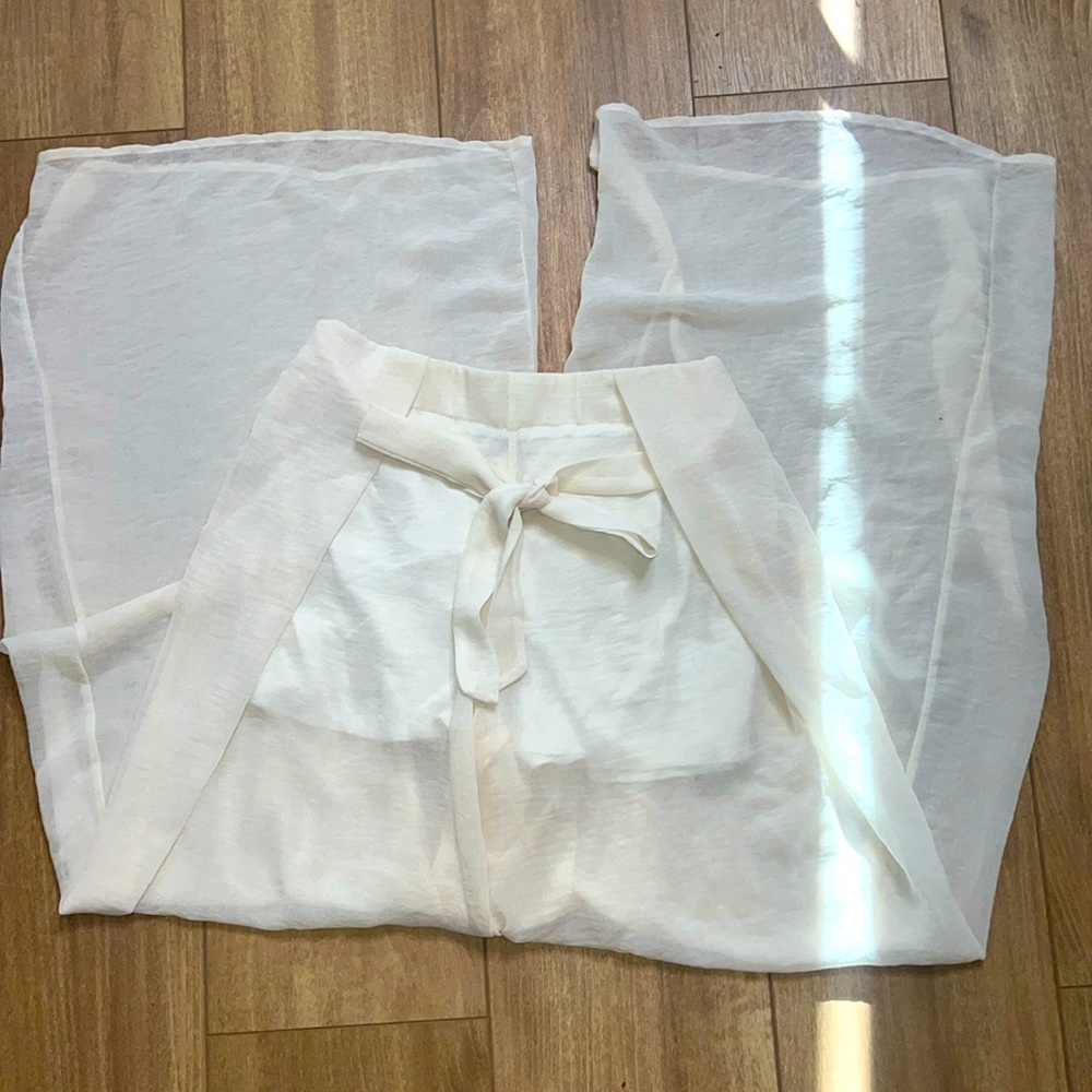 Boho Beach Pants - Cream Size Medium